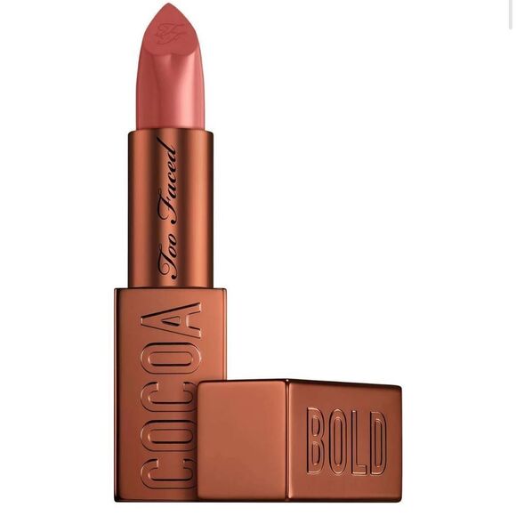 🌻 Too Faced Cocoa Bold Lipstick in Chocolate Chip New FullSz - Picture 2 of 8